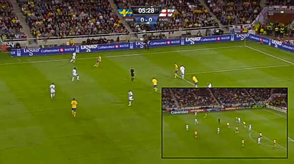 A screenshot from Supponor showing different perimeter adverts from the same live match