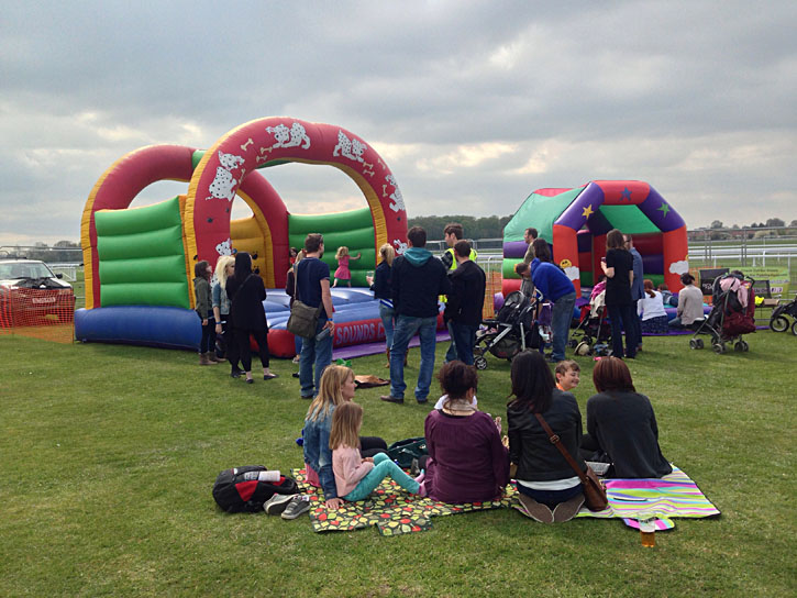 Keeping the kids happy - pretty much the only family-friendly element of the festival