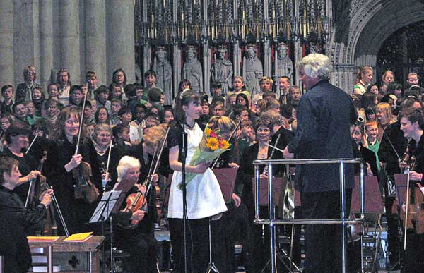 Soloist Rosina Griffiths after her