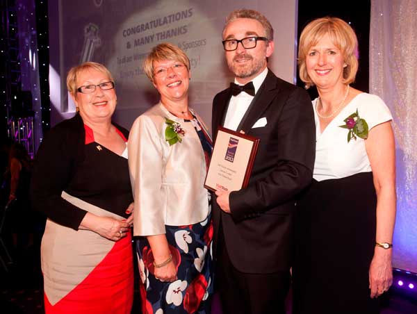 Left to right: Sonja Crisp, City of York Council, Jane Lady Gibson, chairman, Visit York, Damian Cruden, York Tourism Ambassador 2013 and Gillian Cruddas, chief executive of Visit York