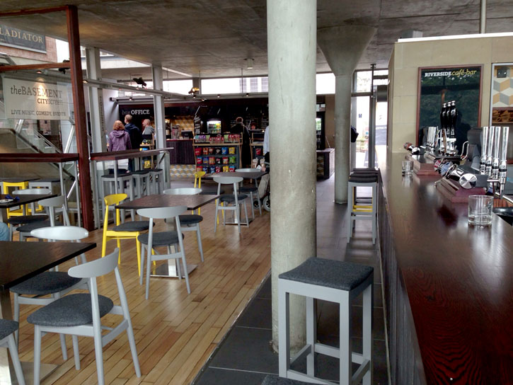 The café has a more open feel