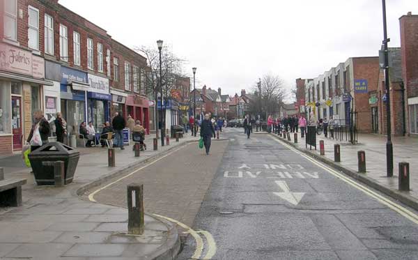 Front Street, Acomb, viewed from Green Lane. Photograph: © Copyright Betty Longbottom and licensed for reuse under this Creative Commons Licence