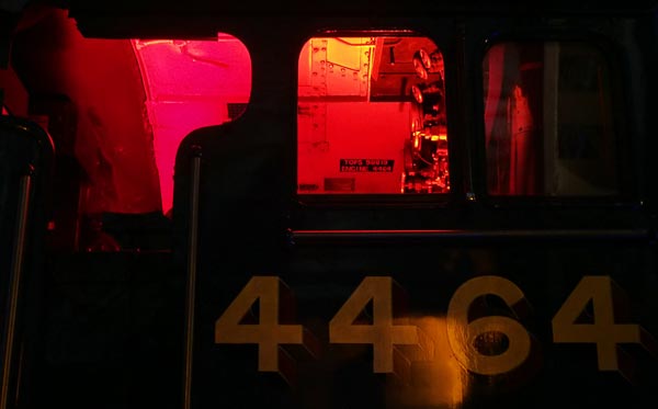 A4 Pacific locomotive Bittern, lit from within bittern-a4-pacific-illuminate-2013
