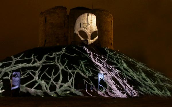 Scary stuff at Clifford's Tower cliffords-tower3-illuminate-2013