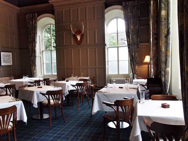 The first floor dining area 