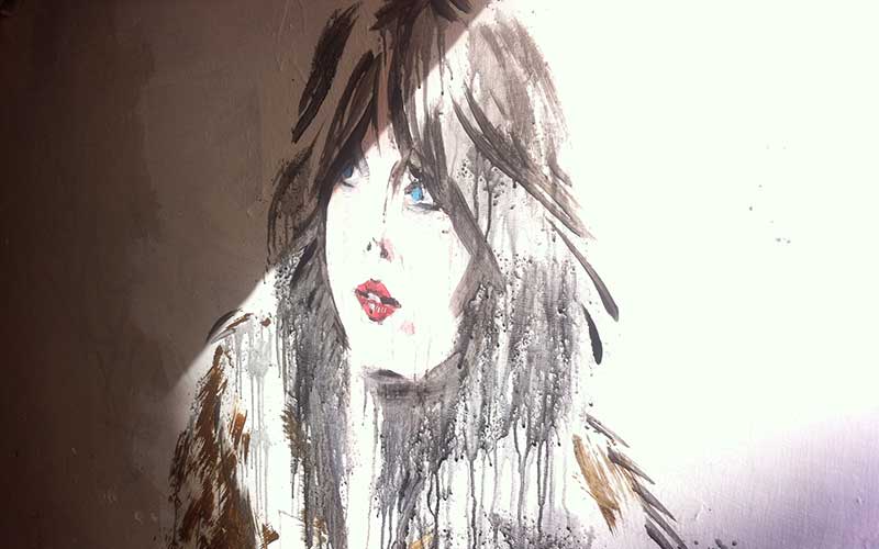 Scarlett Johansson appears in York – as a Banksy style wall painting