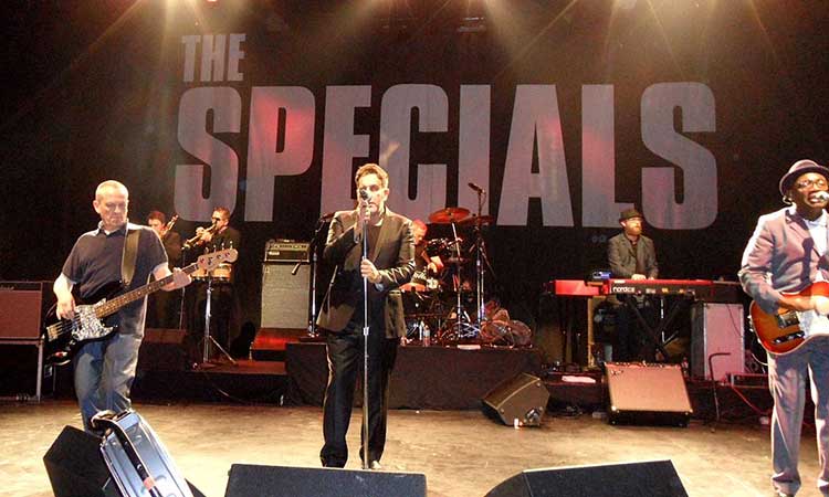 The Specials play Chicago in 2013, with Horace (left) on bass. Photograph © Robman94 on Wikipedia