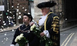 Lordy, lordy! Two mayors unite to herald Yorkshire Day