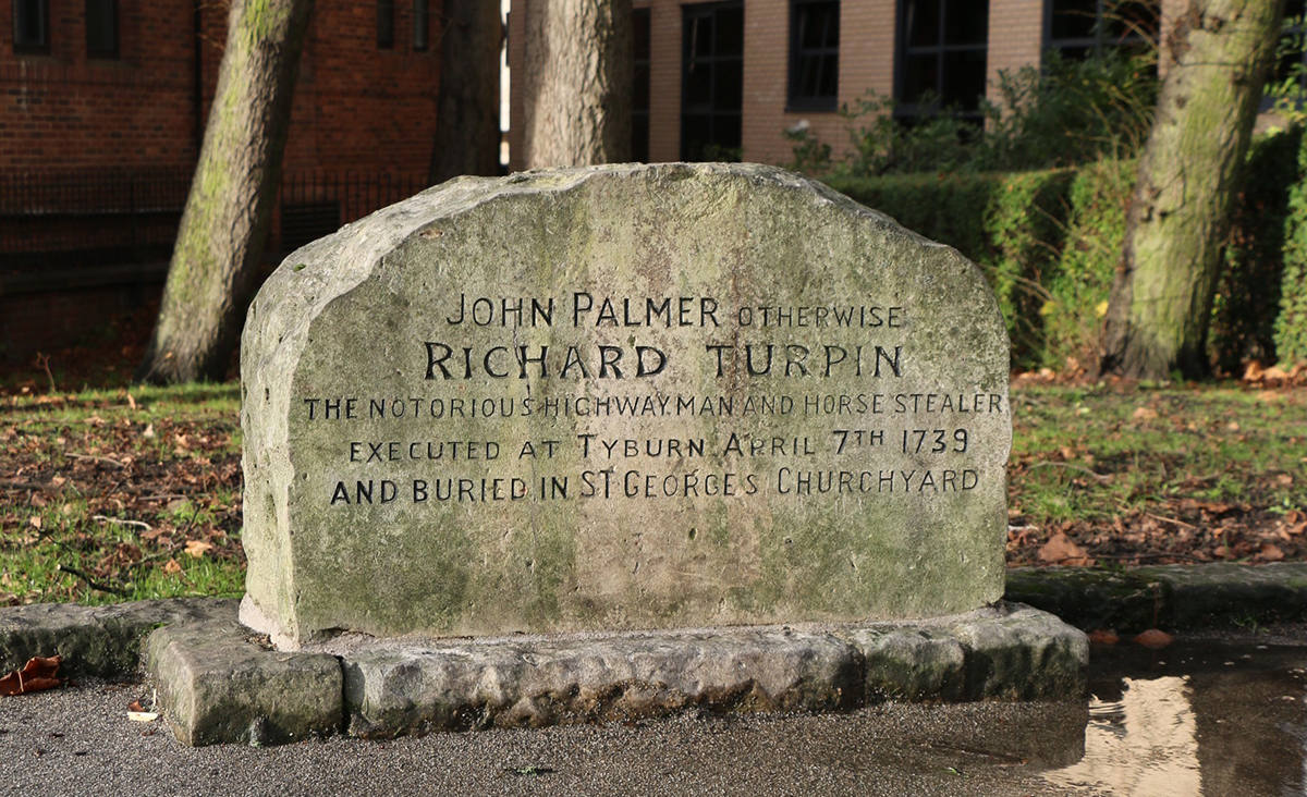 They’re cleaning up Dick Turpin’s grave. But is he under there?