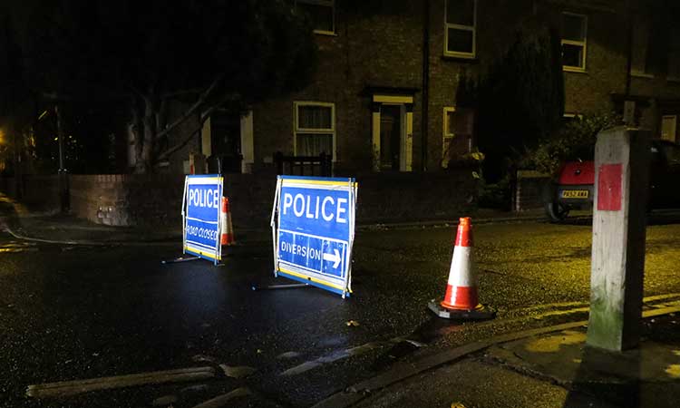 Driver dies after crashing his car into wall in York – pictures
