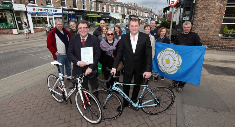 Bishy Road traders and Gary get ready to party