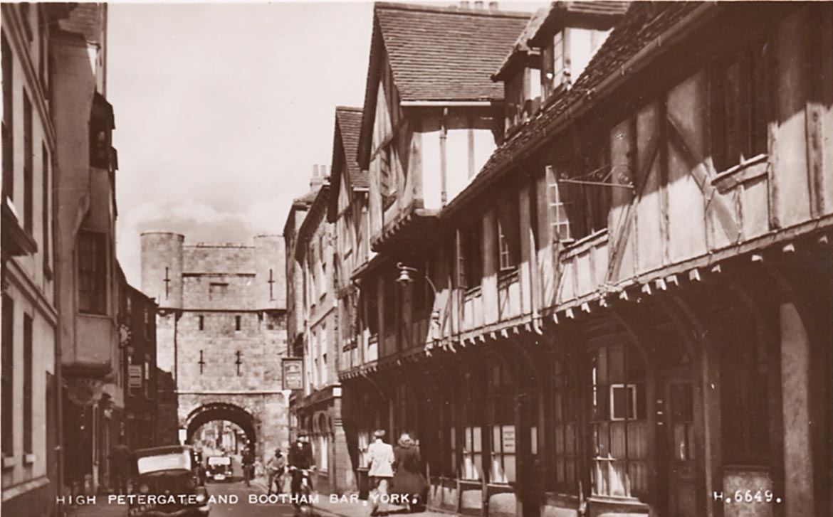 york-postcards-high-petergate-bootham-bar-Best-wishes