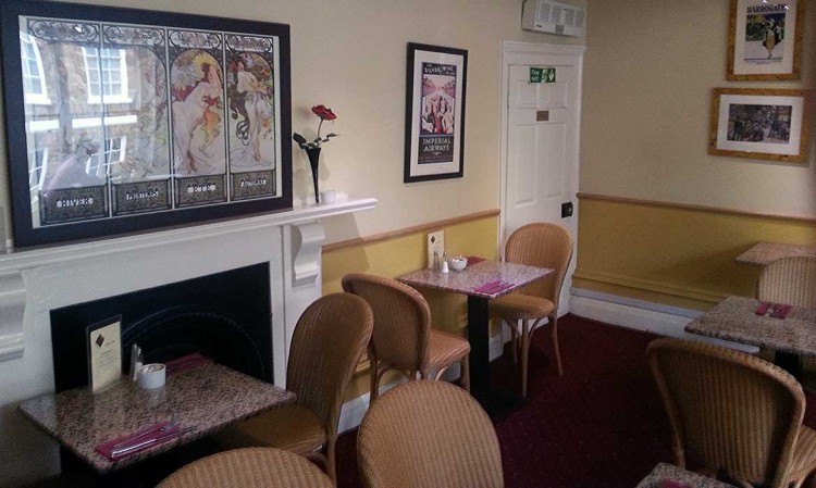 Inside Georgina's café