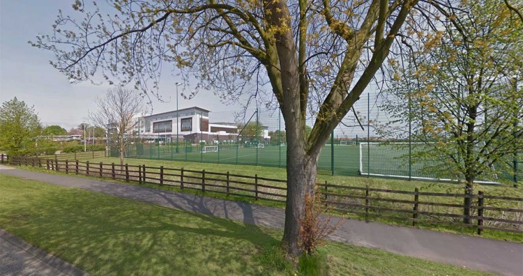 Football pitches at York College as seen from Sim Balk Lane. Photograph: Google Street View