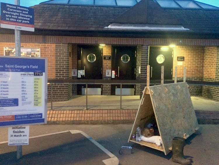 The Ad Shack at St George's Fields car park