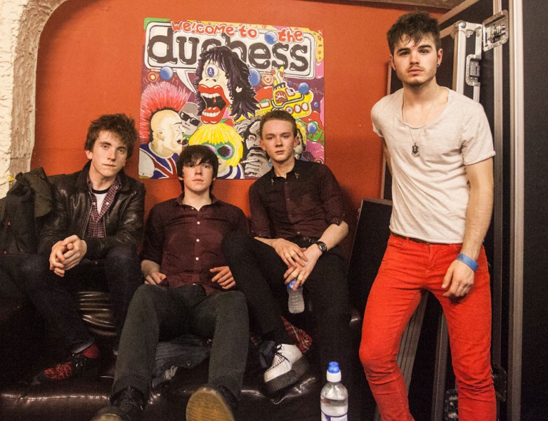 The Strypes, backstage at the Duchess