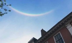 Rare upside-down rainbow pictured over York