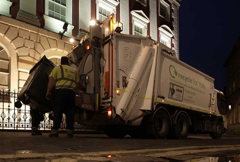 Recycling at the Mansion House. Photograph: City of York Council