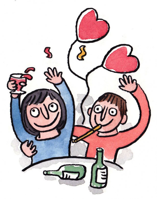 One of the Buzzfeed illustrations for Valentine's everywhere