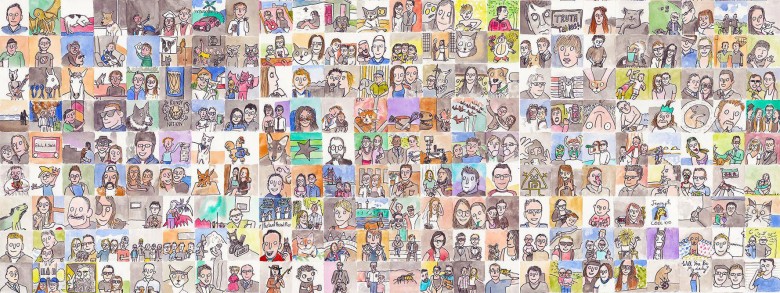Some of the charity portraits by Hector