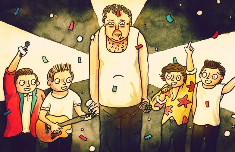 Hector illustrates the idea that jobless Jeremy Clarkson could join One Direction