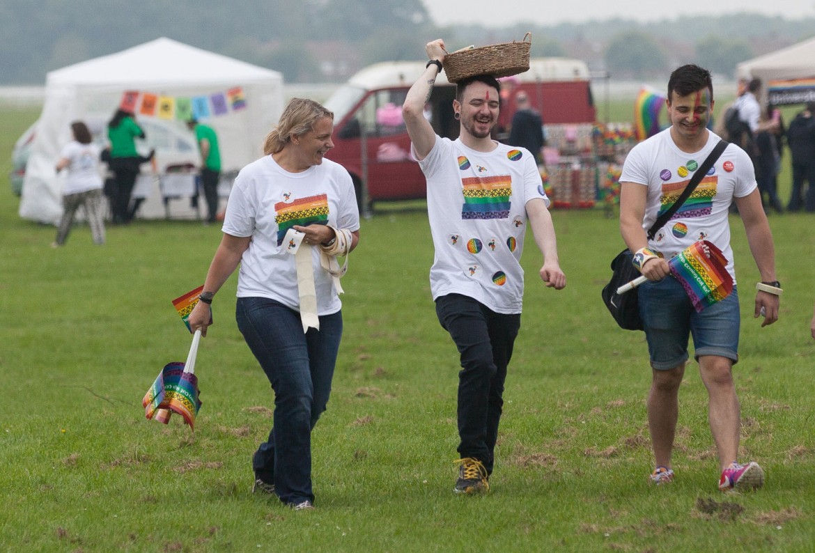 Getting ready to party on Knavesmire. Photograph © Duncan Lomax / Ravage Productions
