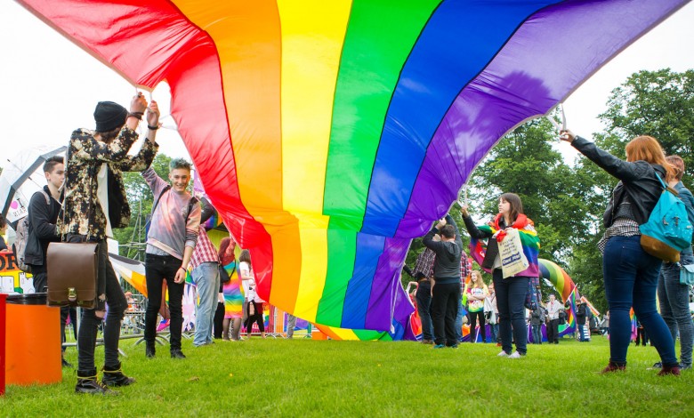 Rainbow colours at last year's York Pride. Photograph © Duncan Lomax / Ravage Productions