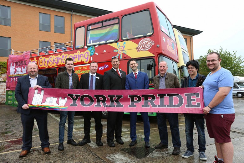 Transdev are backing York Pride with extra bus services. Photograph: Richard Doughty