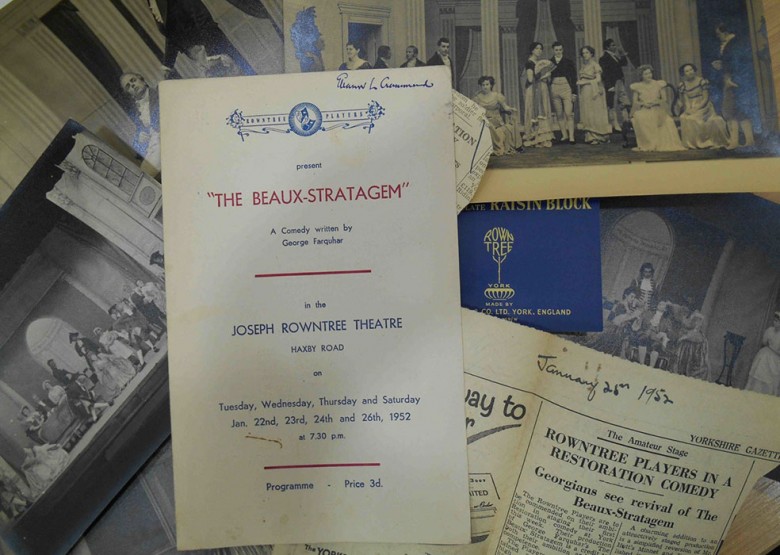 Memorabilia from the Joseph Rowntree Theatre are among more than 300 items donated to York Remembers Rowntree