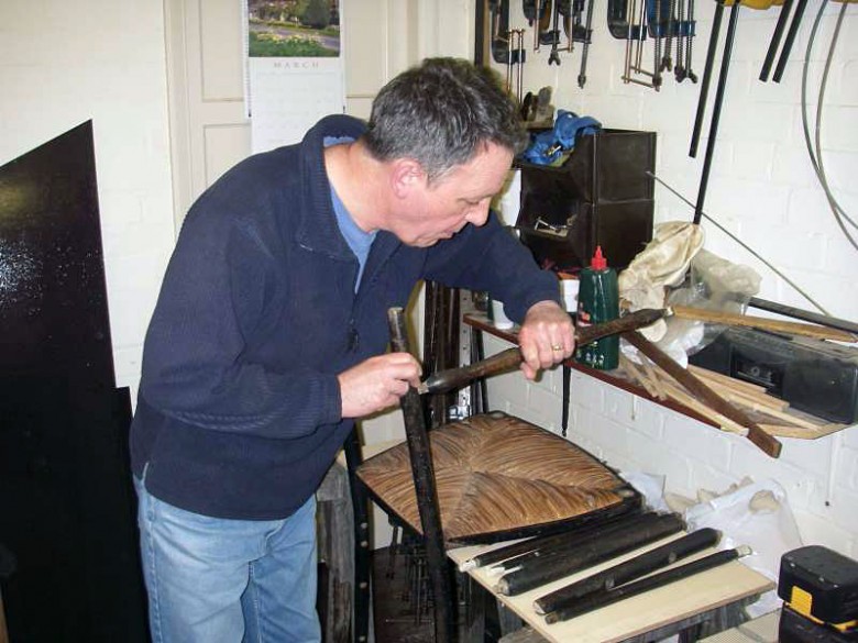 John Freeborn at work in the Shambles' workshop, in a picture from the company website