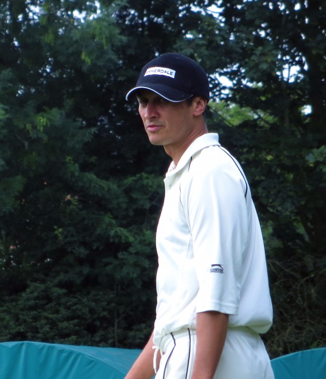Fielding on the boundary, Chris Bisson, aka Jai Sharma