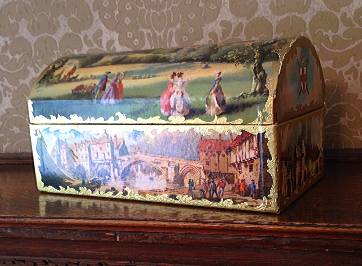 Some of the boxes on display are works of art