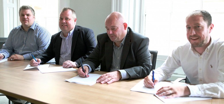 Friends again: the three agreements being signed at York council HQ