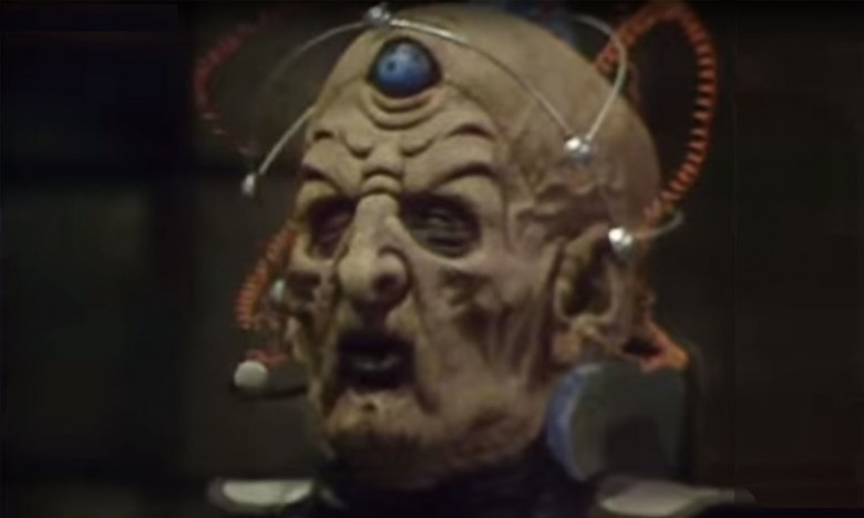 Davros, as played by Mike Molloy, in Colin Baker-era Doctor Who. Photograph: YouTube