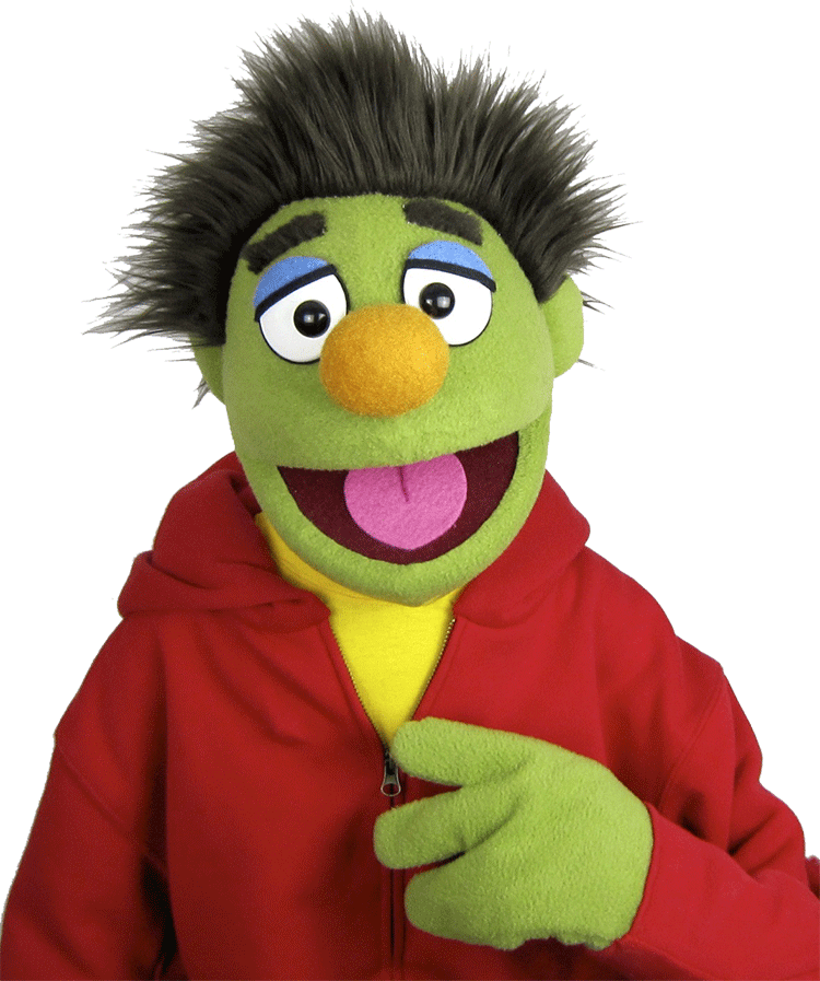 Nicky, one of the Avenue Q residents