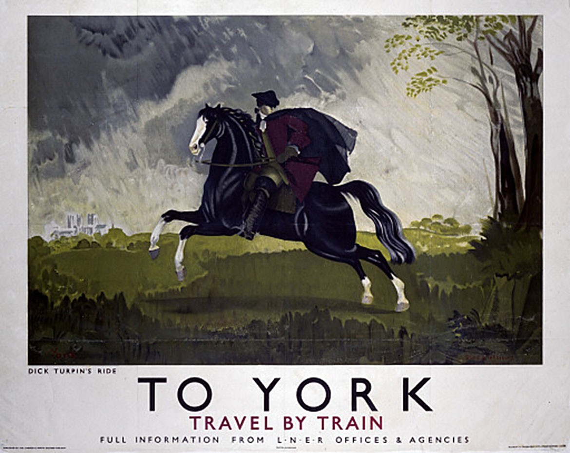 Dick Turpin's life would have been so much easier if he'd taken the advice of this 1934 poster