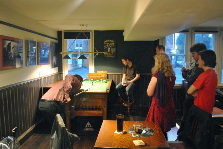 Another view of the Fulford Arms table
