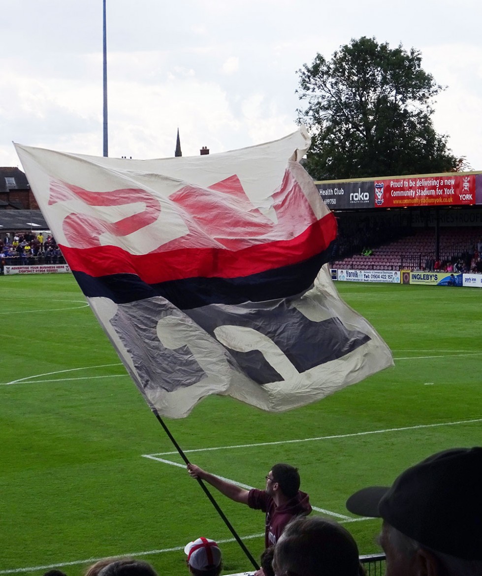 Flying the flag from the Longhurst. Photograph: Lawrence Edmonds