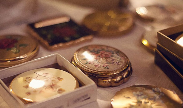Brooches from York Does Vintage. Photograph: Todd and Moore Photography