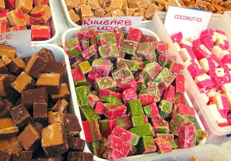 Fabulous colours on show from Johnsons Toffee. Photograph: Katy Sandalls