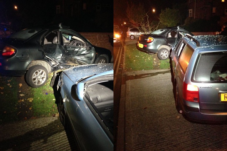 The scene on Cornlands Road, York. Photograph: @snayorkwest on Twitter
