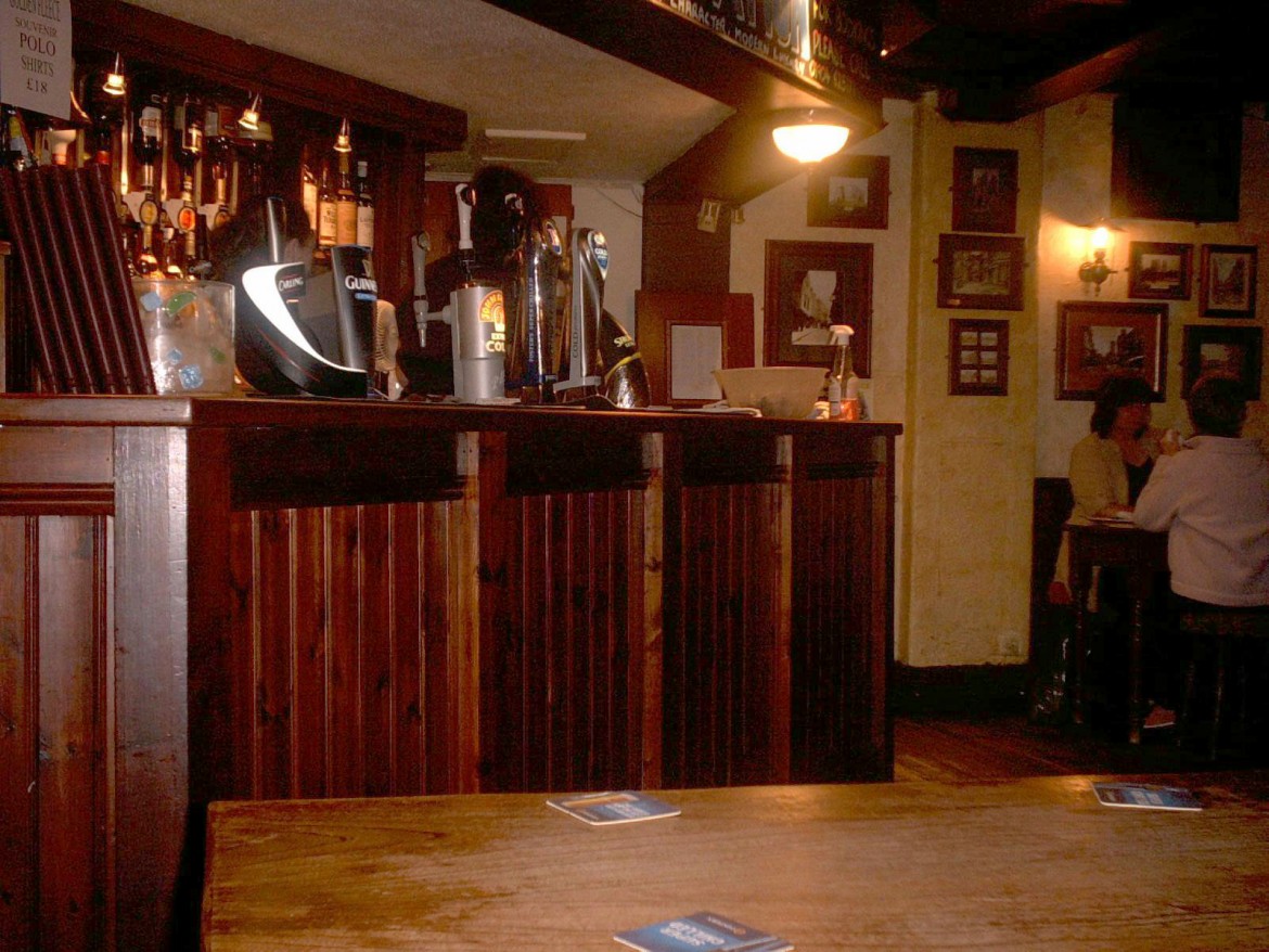 Susanne's picture. Just what – or who – is that shadowy figure behind the bar of York's Golden Fleece? 
