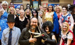 TV star takes part in York fancy dress fun before night out at city restaurant
