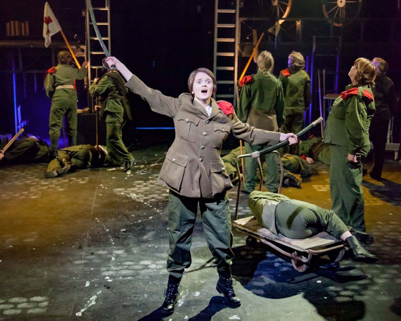 Brilliant: Claire Morley as Henry V