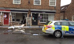 Digger-wielding raiders wreck York bank and steal cash machine