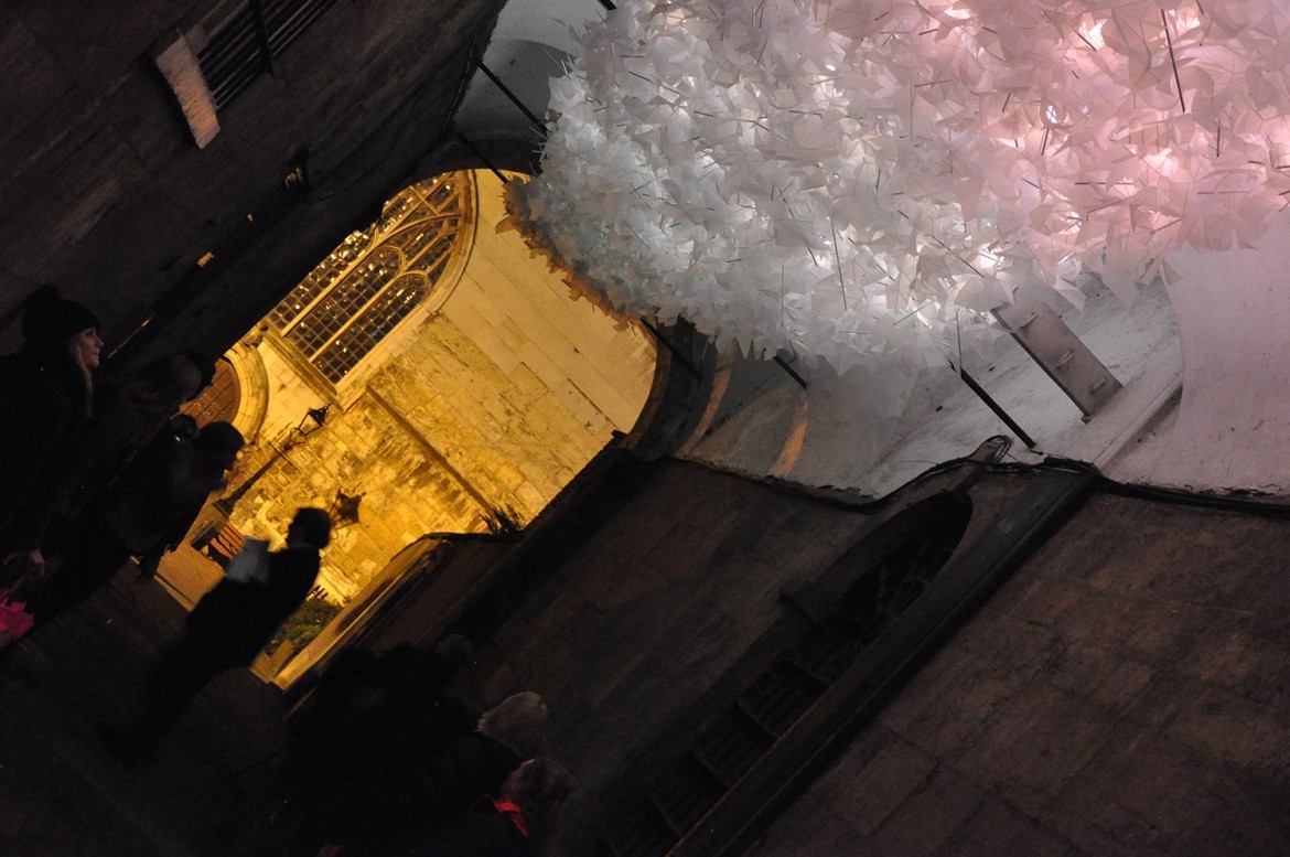 Flown – the installation next to York's Mansion House