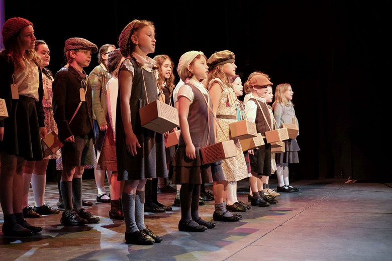 Singing their hearts out – the children in the show