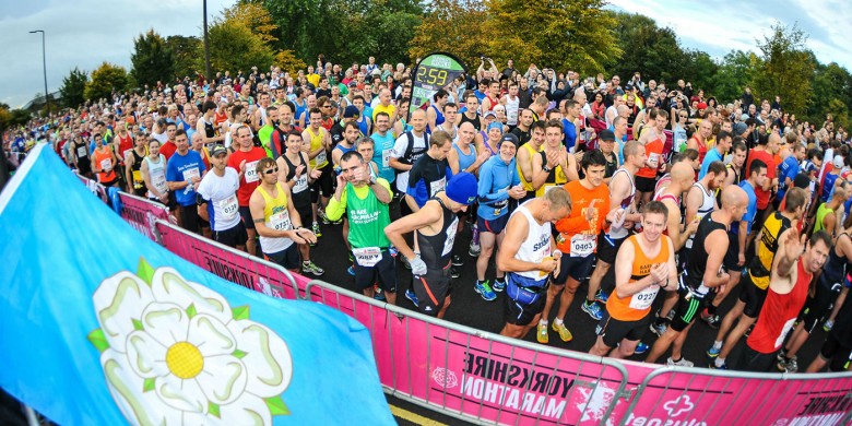 Hundreds of the runners will be taking part in the relay. Photograph: Plusnet Yorkshire Marathon