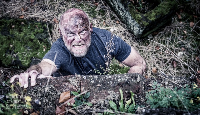 Look out a zombie's about. Ste Dunn / Prince Wor photography for Naomi Naylor