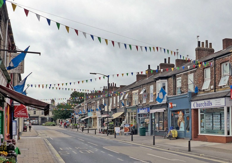 York's party street – Bishopthorpe Road. Photograph Tim Green on Flickr